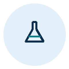 Flask icon representing clinical chemistry